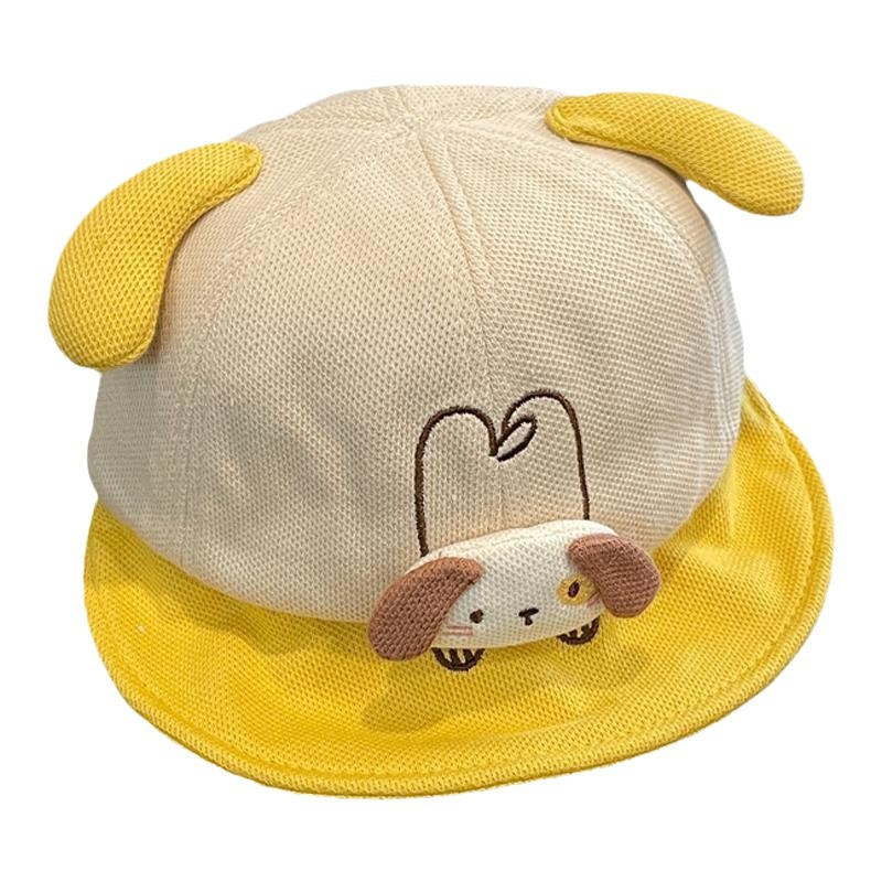Sombreros para bebés primavera y otoño lindos gorras de lengua de superpeso para hombres y mujeres otoño y invierno engrosados gorras de bebé semidondondas gorras blandas para niños bordes de marea