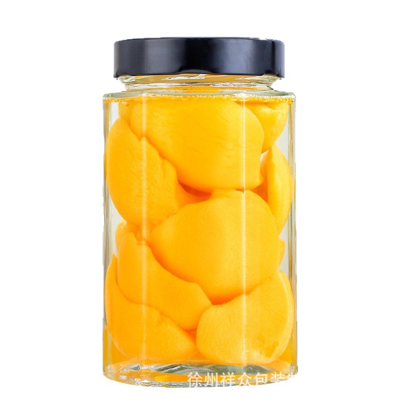 Mayorista grosado hexagonal de vidrio sellado botella de mermelada botella enlatada botella de miel transparente botella de vidrio tanque de almacenamiento