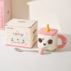 359 pink birthday dog with spoon (color box)