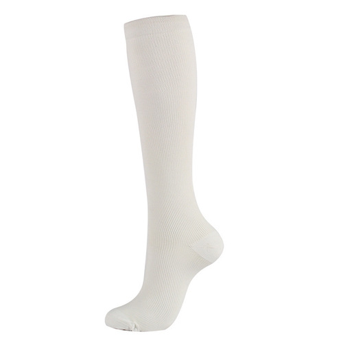 Amazon Sports Cycling Socks Men's and Women's Compression Socks Running Comfortable Colorful Solid Color Compression Socks Factory Direct Sales