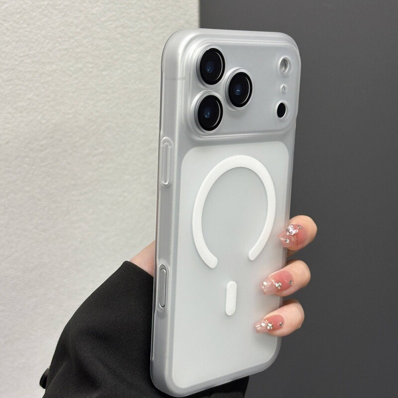 Ice Fog Matte Case Suitable for iPhone 17 Pro Max, Apple 16 Phone Case with Magnetic Attraction, 15 Matte, 13 Full-Cover Lens Film Ice Fog Matte Case Suitable for iPhone 17 Pro Max, Apple 16 Phone Case with Magnetic Attraction, 15 Matte, 13 Full-Cover Lens Film