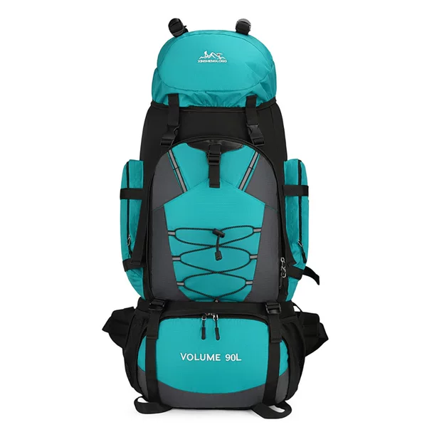 New Outdoor 90L Large-Capacity Mountaineering Bag, Lightweight Waterproof Backpack, Men's Casual Hiking and Camping Bag