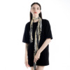 Trend fashionable advanced scarf for leisure, cotton and linen, high-quality style, wholesale