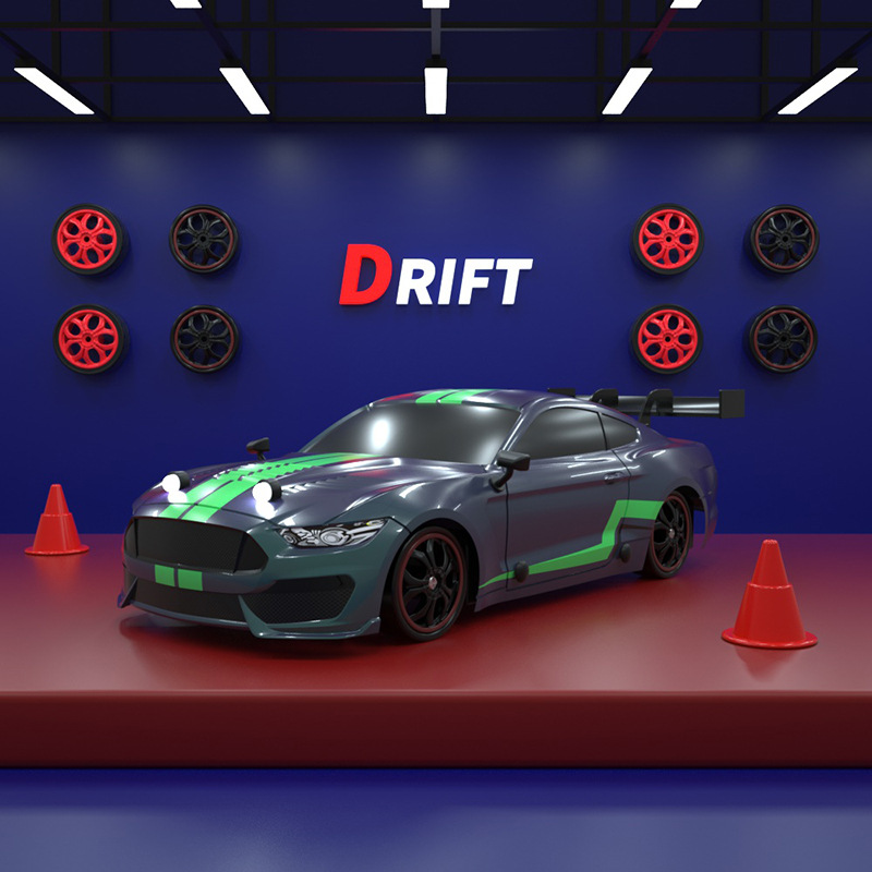 Transfronterizo de carga eléctrica de cuatro ruedas motrices RC deriva coche de control remoto 2,4g proporción aceleración carreras carrera de juguete de alta velocidad