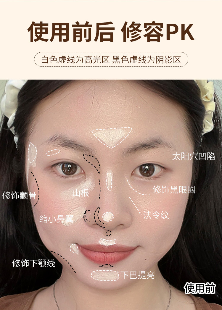 FOMIX自然造影双头修容棒 哑光修容高光提亮鼻影侧影两用自然造影-阿里巴巴