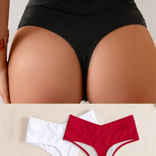 2025 New European and American Cross Sexy Bikini Bottoms Swimming Trunks Thong for Women