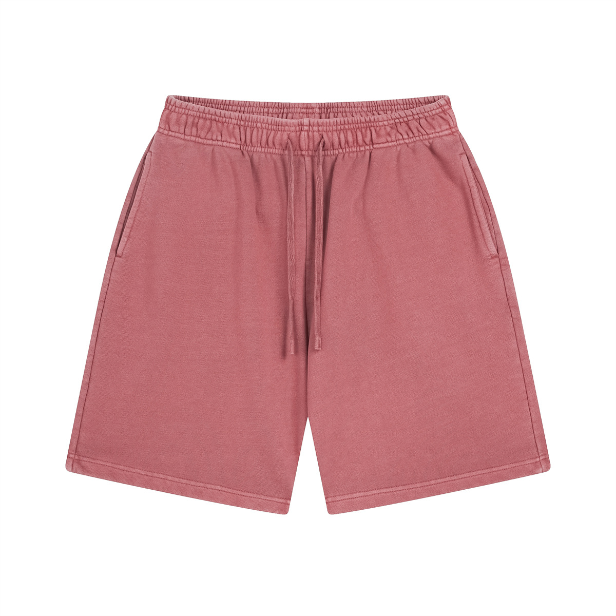 Conjunto de ropa de verano para hombre, de manga corta, fina, lavada y teñida, estilo urbano, desgastada, de marca, con pantalones cortos deshilachados, conjunto para pareja. image 21