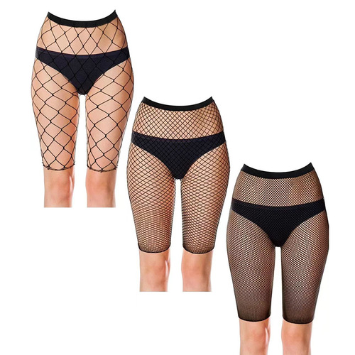 Five-point pantyhose women's summer sexy mesh panties ultra-thin elastic mesh jacquard fishnet panties  new mesh pantyhose