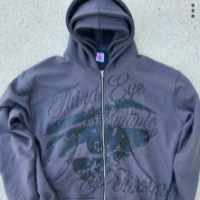 2024 Fermuarlı Kapüşonlu Sweatshirt, İnternet Ünlülerinin Kapüşonlu Hırkası, Yeni Baskılı Üst Ceket, Çok Satan İndirim_voghion.com