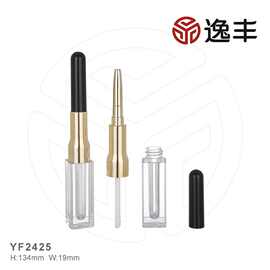 新款优雅时尚喷镀瓶盖高透瓶身唇彩瓶唇蜜管唇釉管包材逸丰工厂