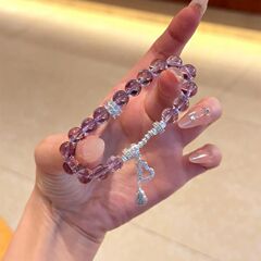 正統紫水晶満ドリルの透かし彫りのヒョウタンのブレスレットが爆発しました。