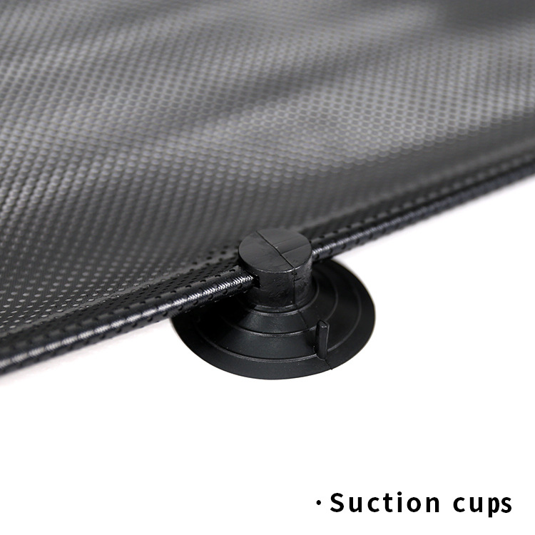 Retractable Sunshade for Cars, Children's Sun Protection and Heat Insulation Roller Blinds, Universal Car Window Curtains with Suction Cup Sunshade