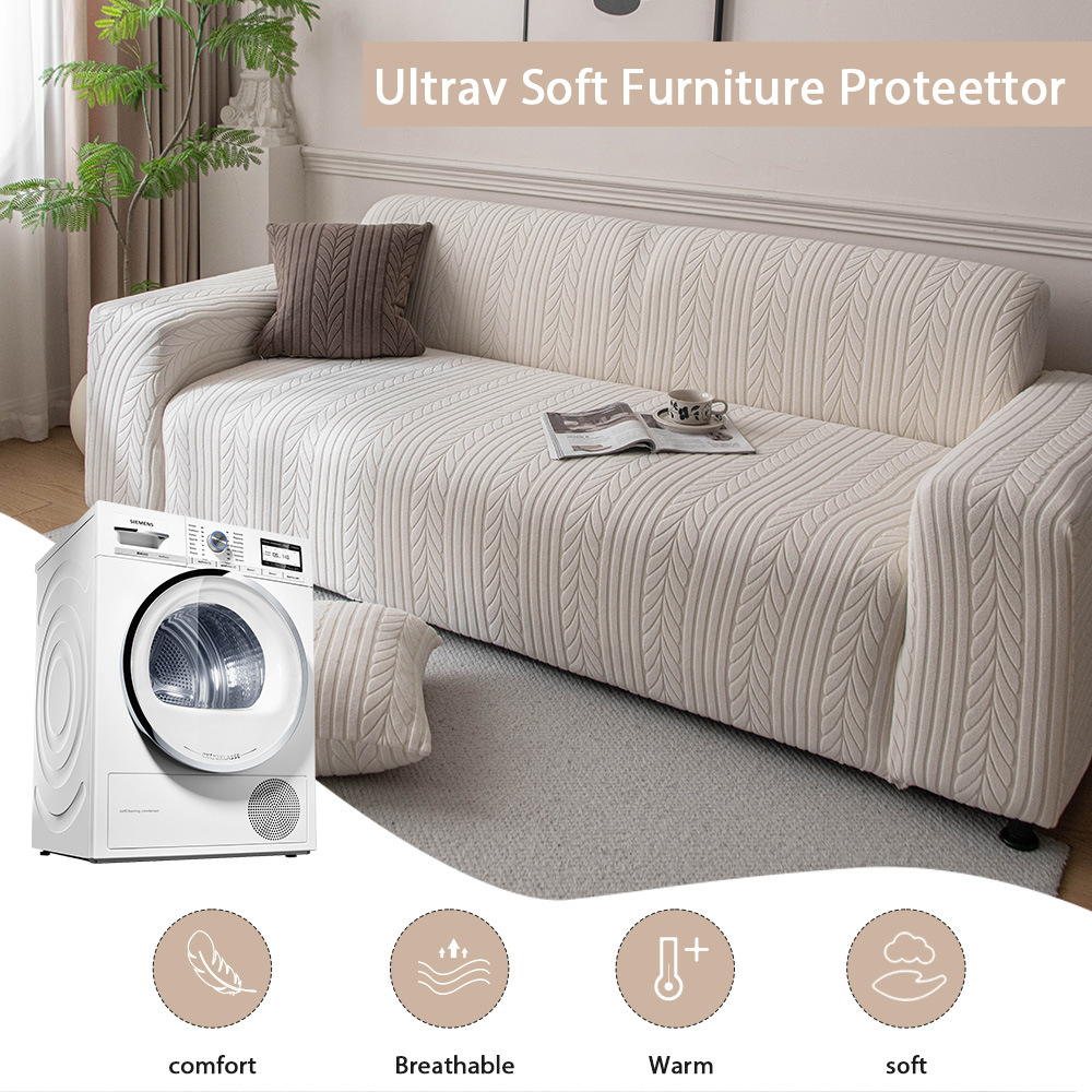 Funda de sofá elástica romántica europea protector muebles_voghion.com