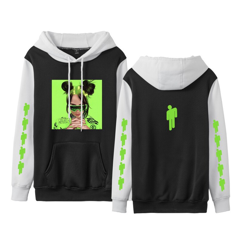 Billie Eilish Billie Eilish Autumn and Winter Fashion Brand Hooded Pullover Sweater Spot Wholesale