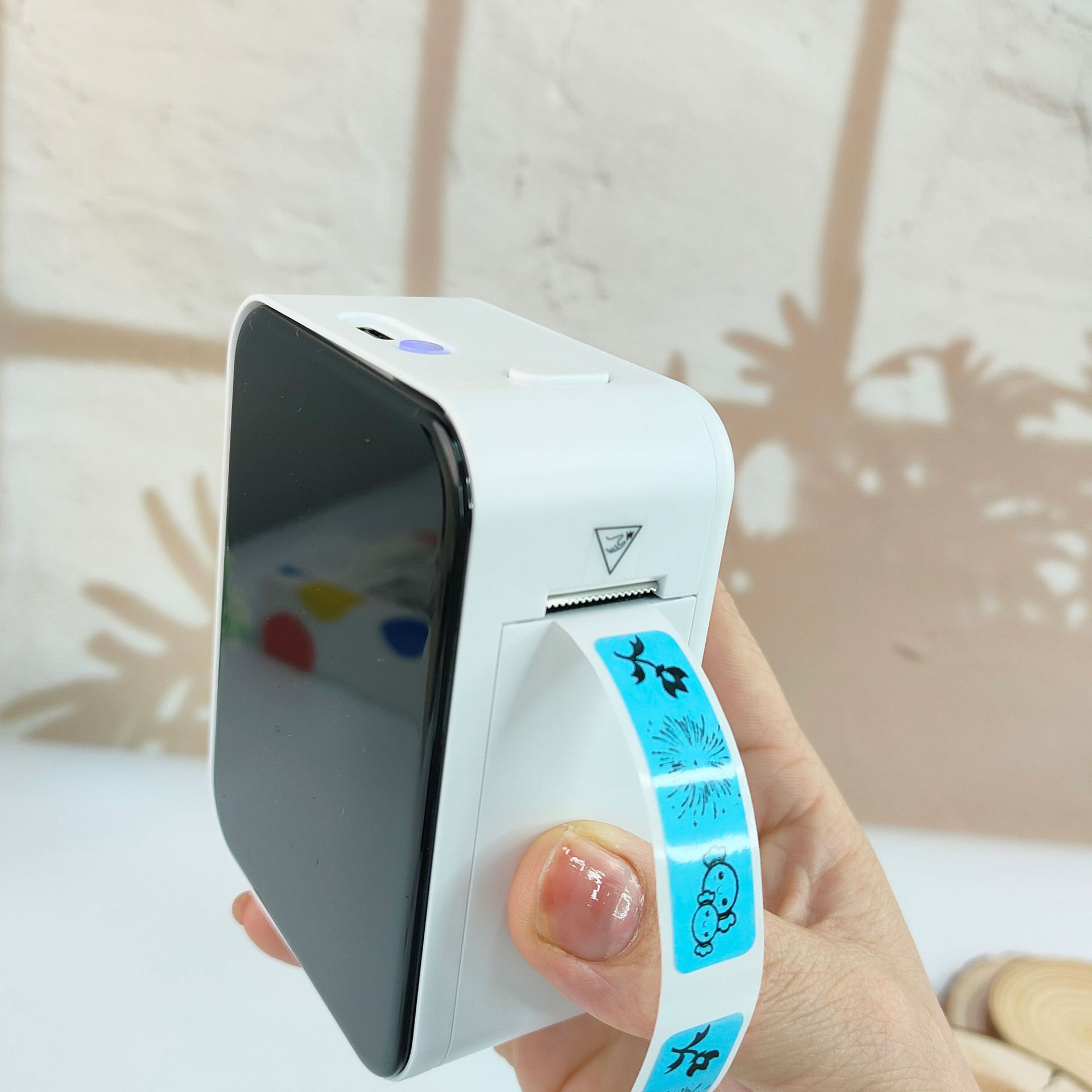 Wireless printer P15 Mini label maker APP 17 languages