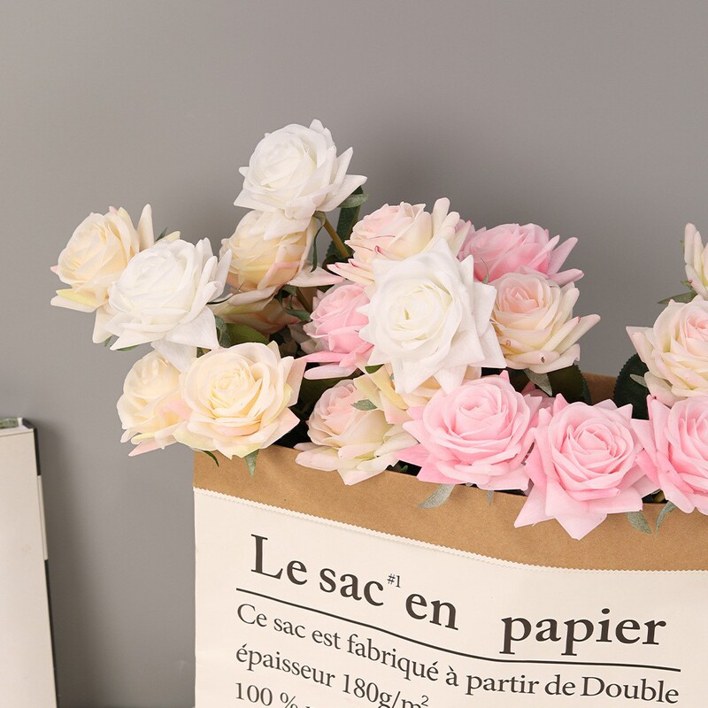 Moisturizing Rose Artificial Flower Moisturizing Small Horn Rose Wedding Ornaments Flower Arrangement Rose Material Shooting Fake Flower Moisturizing Rose Artificial Flower Moisturizing Small Horn Rose Wedding Ornaments Flower Arrangement Rose Material Shooting Fake Flower