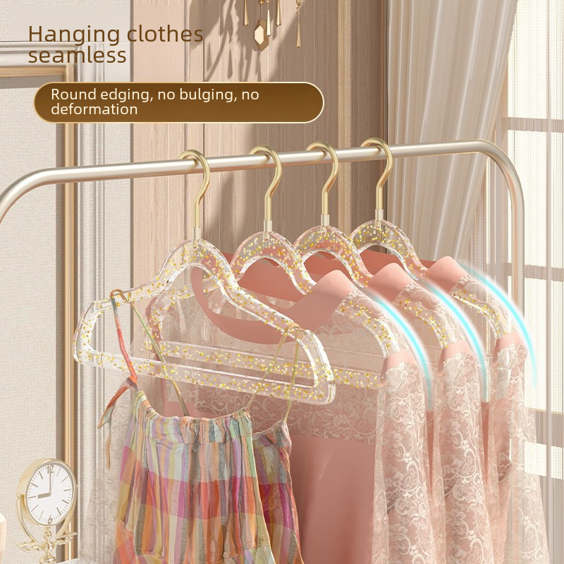 Transparent non-slip hanger for home use