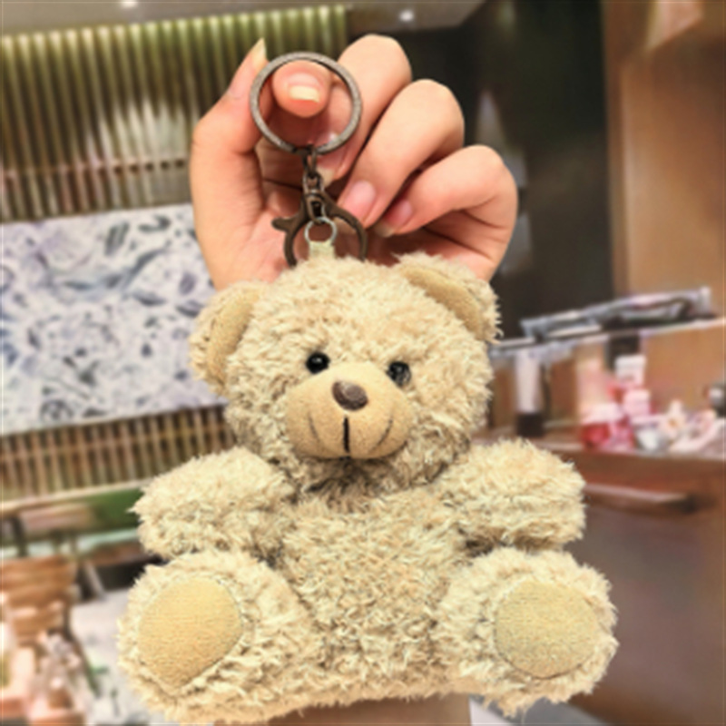 Aviator Bear Bolso Colgante Muñeco de felpa Llavero Escuela secundaria Regalos Joyas creativas