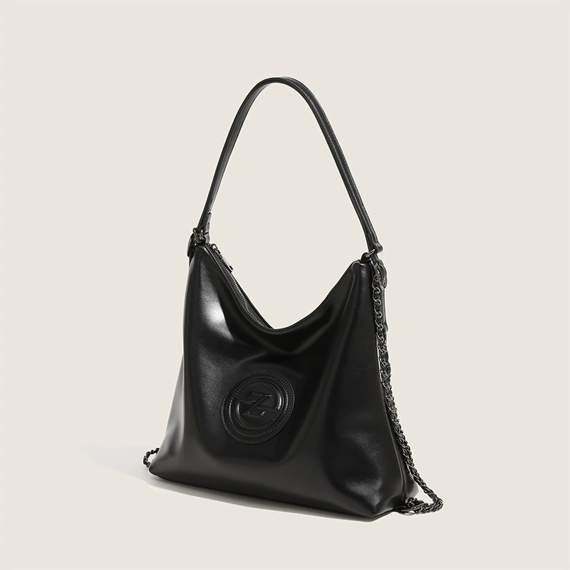 Chain, trend backpack, capacious one-shoulder bag