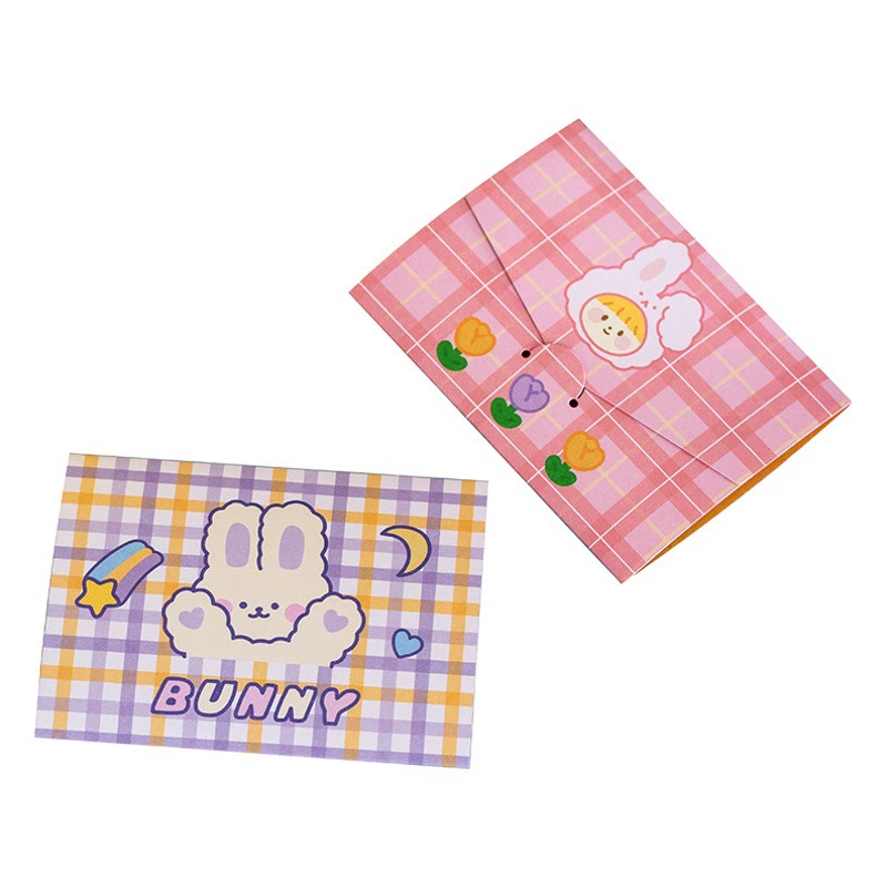 Рождественская милая складная открытка-конверт для поздравлений, благодарностей и сообщений на день рождения и другие праздники