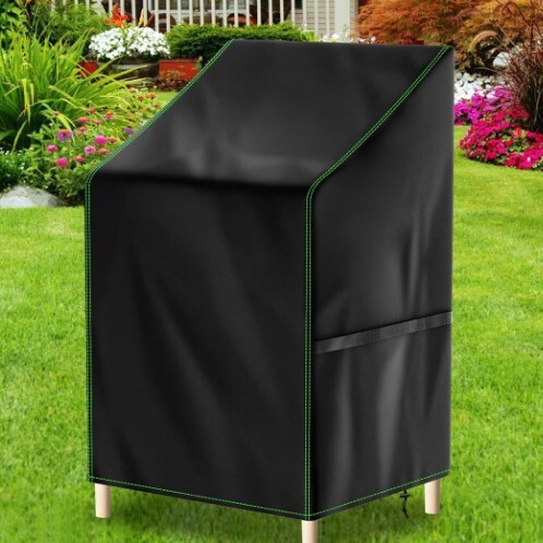 Waterproof, Rainproof, Dustproof, and Sunproof Cover to Protect Your Outdoor Furniture, 210D Oxford Cloth Black Cover with Green Stitching Waterproof, Rainproof, Dustproof, and Sunproof Cover to Protect Your Outdoor Furniture, 210D Oxford Cloth Black Cover with Green Stitching