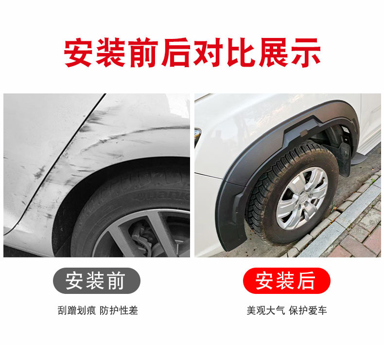 Saic Maxus Standard Box T60 T70 T90 Pickup Truck Injection-Molded Pp High-Quality Four-Wheel Fender Cover Modification Parts