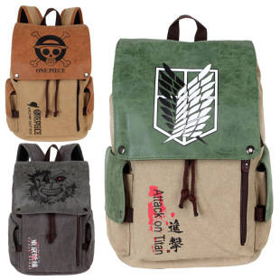 Cross-Border Outdoor Backpack, Canvas Backpack, Outdoor Canvas Backpack, Wear-Resistant Canvas Backpack, Simple Canvas School Bag