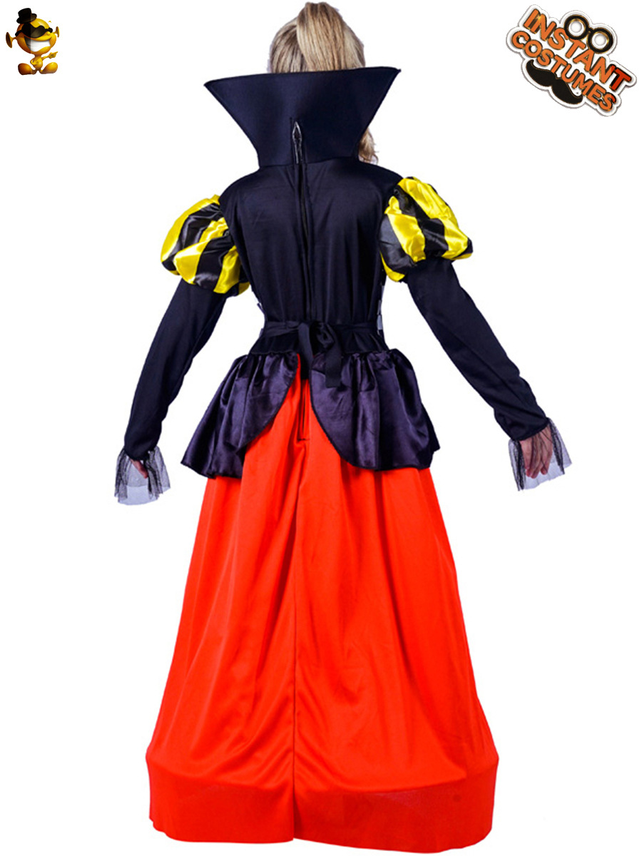 Halloween niños niña rojo melocotón reina princesa vestido niña rojo corazón reina traje Cosplay