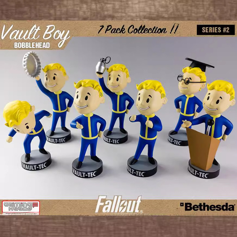 Radiation 4 Radiation Kid Fallout Q Edition 1 Generation 7 Shake Head Doll Vault Boy Boxed Doll