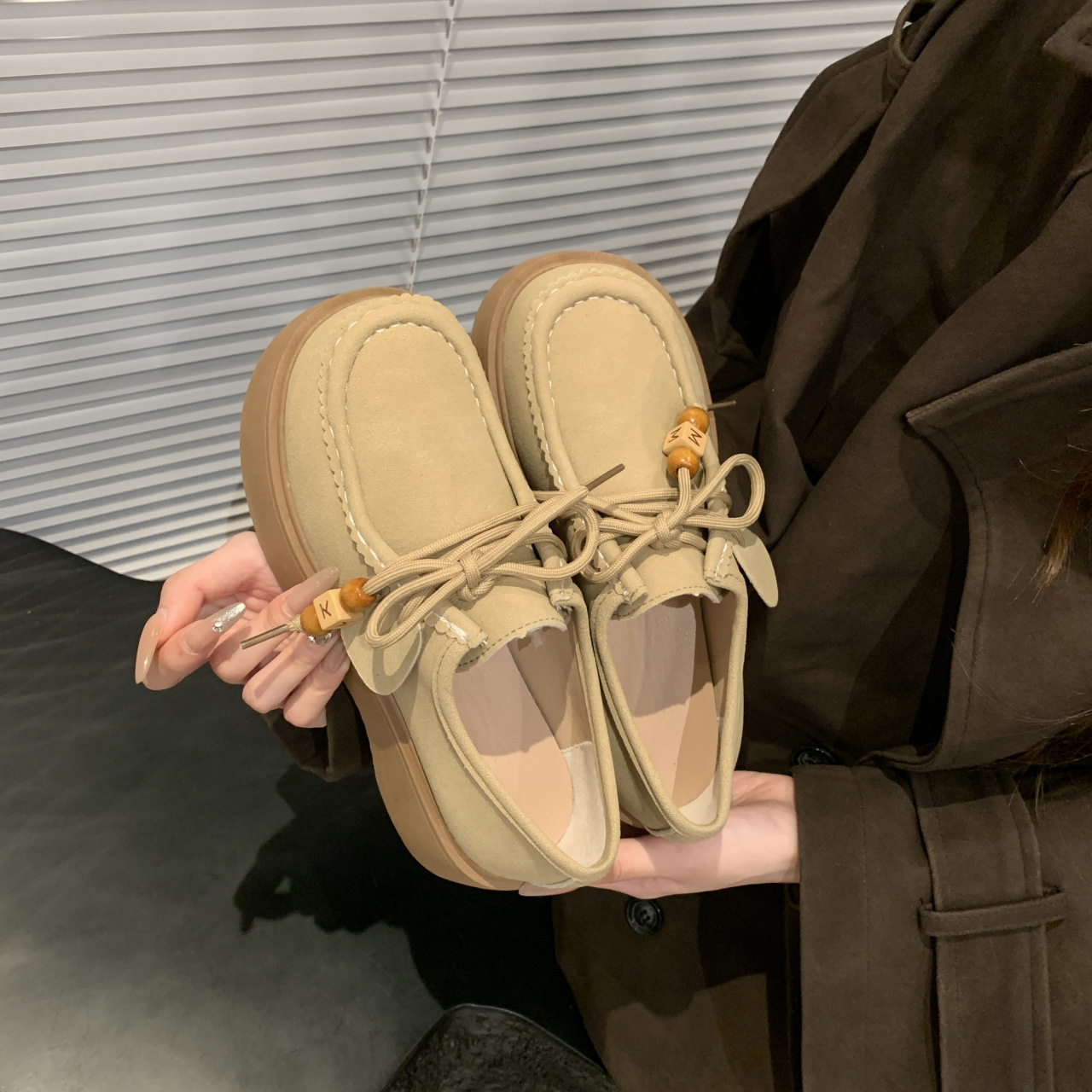 2026 primavera y verano de nuevo estilo cuentas trenzadas retro nicho universal Lefour zapatos Bocken