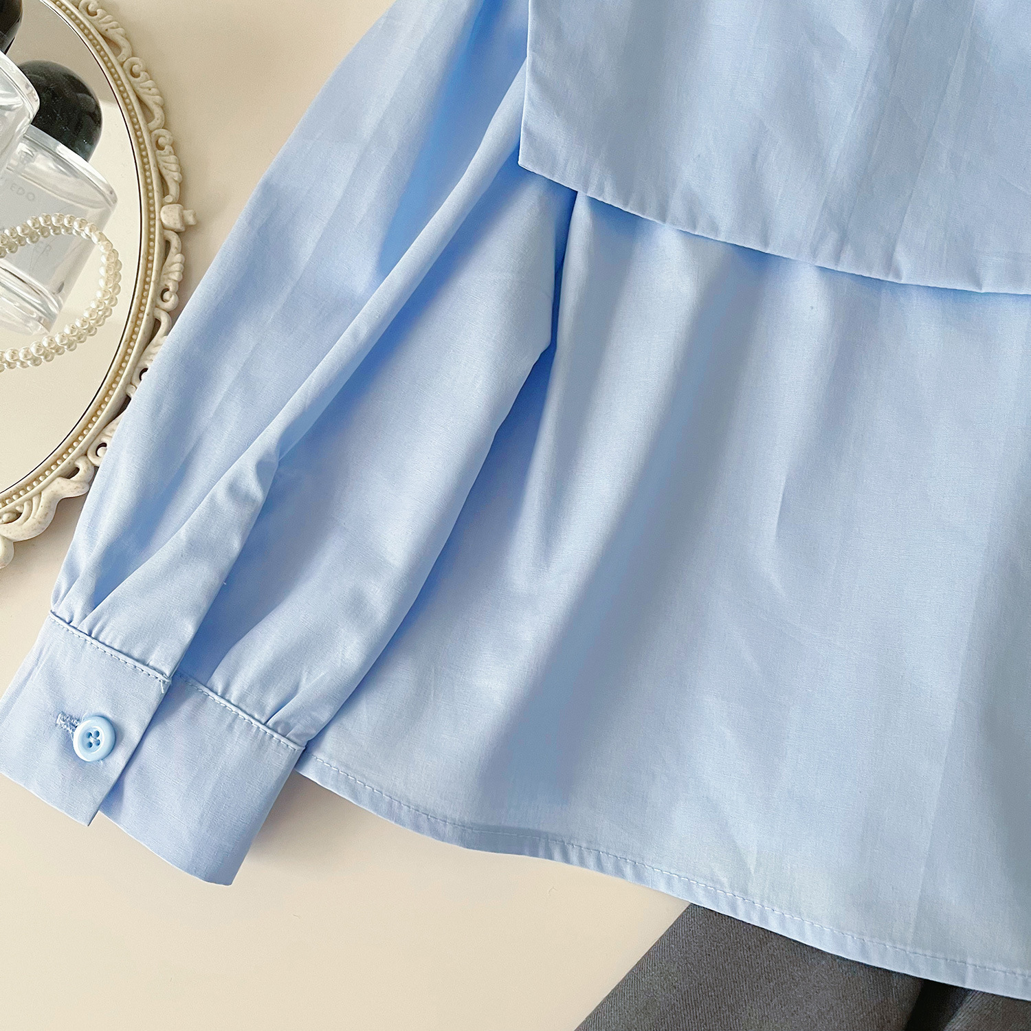 Mädchen Set Aus Langarmhemd Mit Revers Weste Und Rock Für Kinder_voghion.com