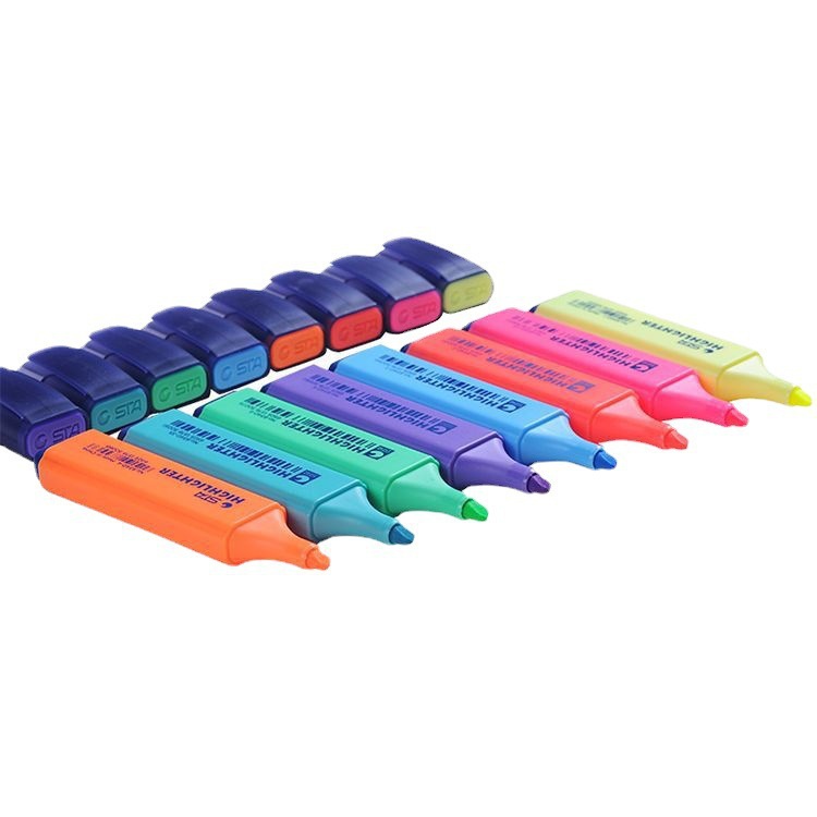 Marca fluorescente de la Oficina de la pluma del marcador de STA 8340 para la pluma fluorescente del estudiante del diario