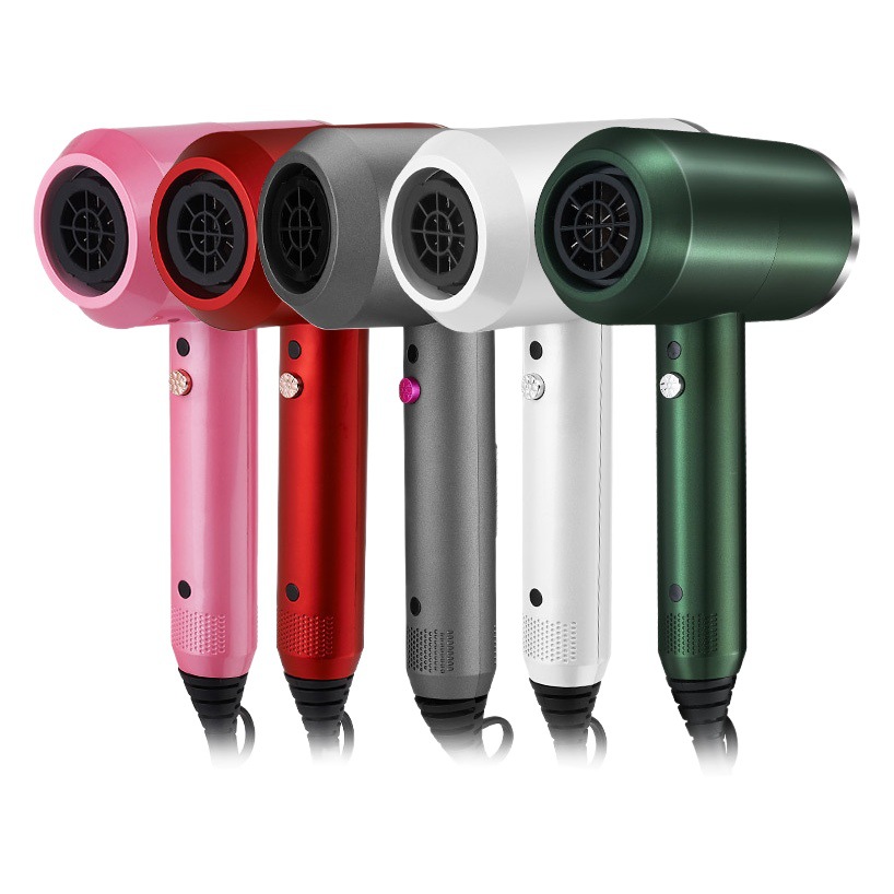 Secador de pelo tipo martillo, superventas en comercio electrónico transfronterizo, popular entre influencers, para uso doméstico y en dormitorios, potente secador eléctrico, tipo enchufable.