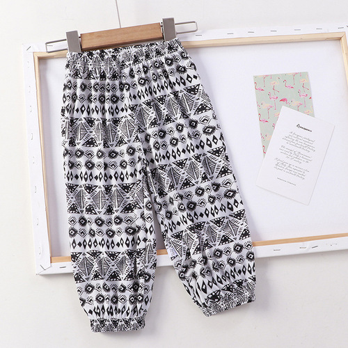  Summer New Children's Pants Boys' Ice Silk Pants Men's Anti-Mosquito Pants Children's Clothing Wholesale Girls' Pants Casual