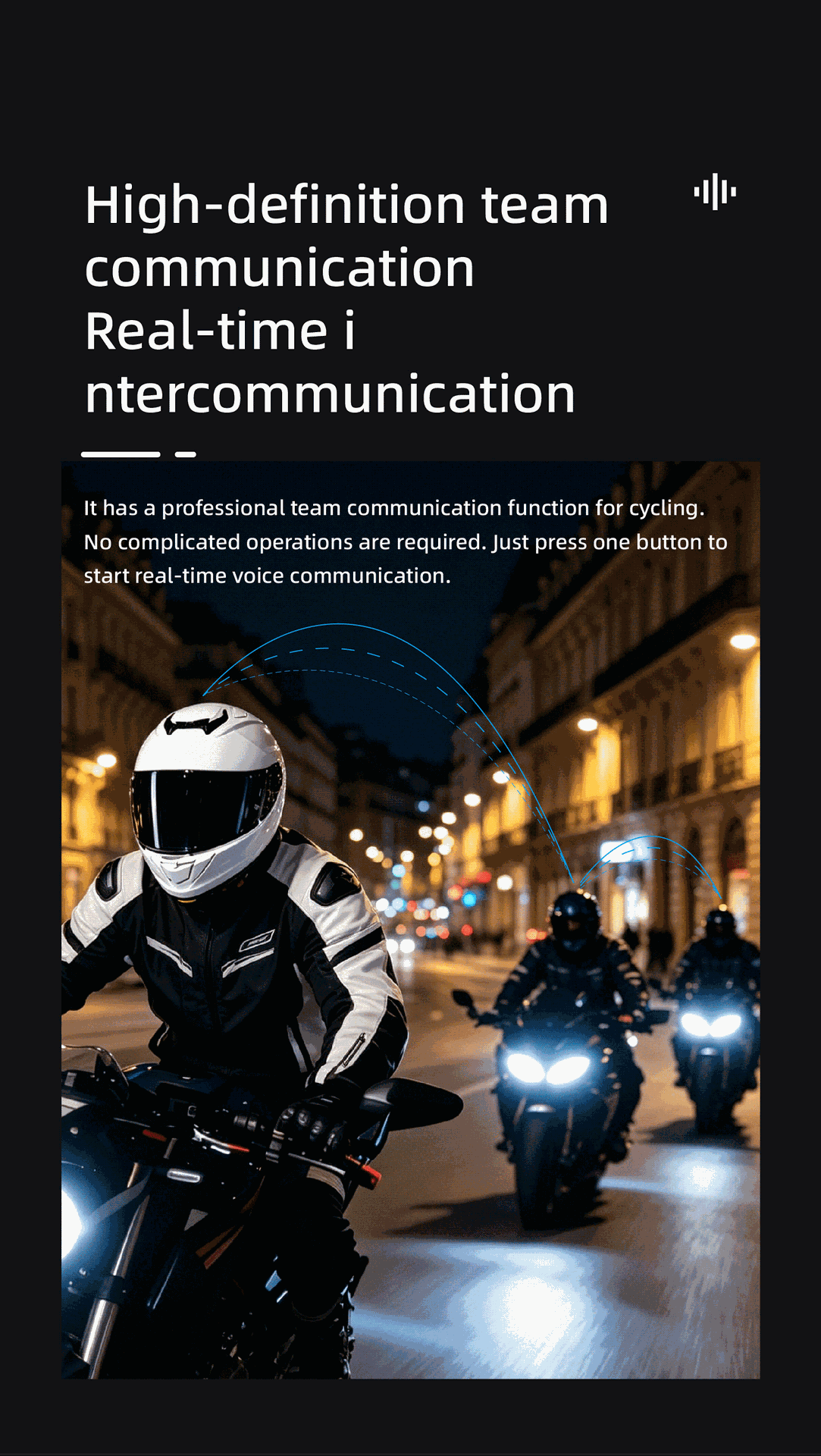 Waterproof motorcycle helmet bluetooth intercom headset