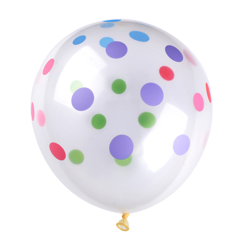 2,8G 12 pulgadas grueso color Polka Dot látex bola cumpleaños fiesta decoración diseño impresión Polka Dot Bola de látex