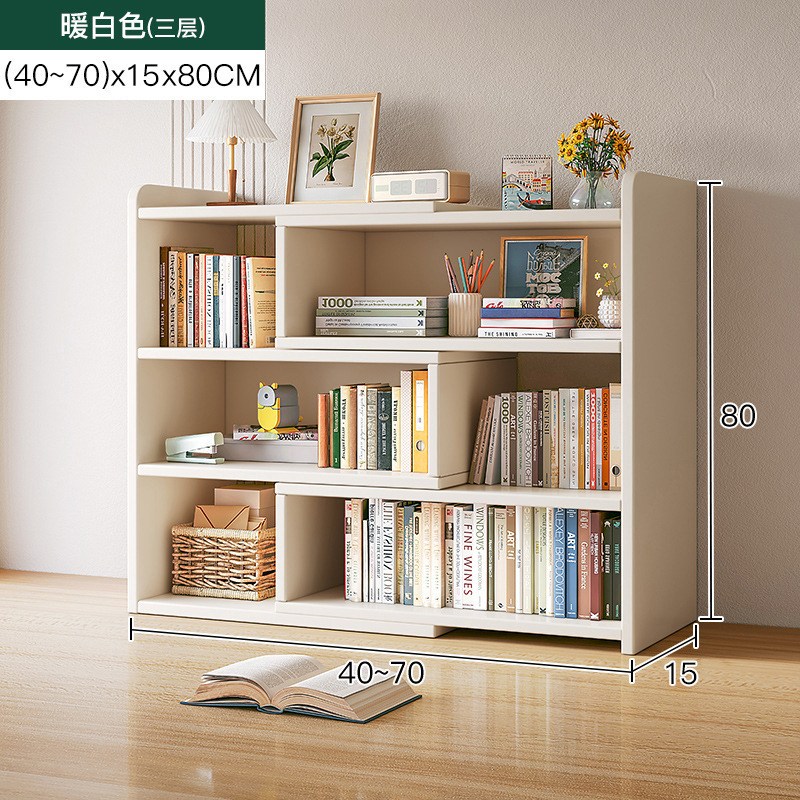 Escritorio de múltiples capas de almacenamiento rack de almacenamiento de escritorio estantería armario de oficina piso pequeña estantería estudiante casa gabinete