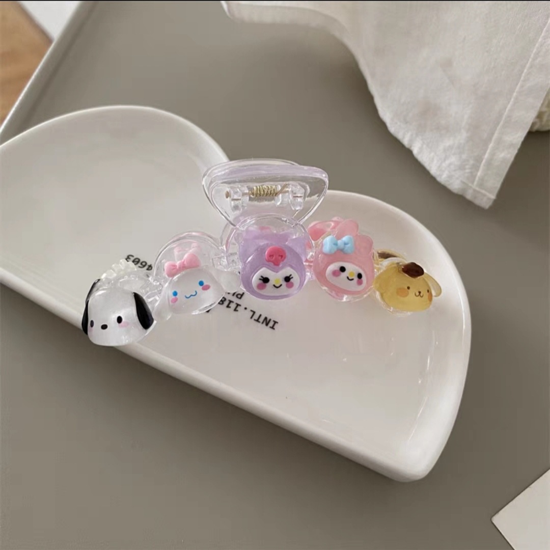 Fine flash Sanrio pinza meildi de las mujeres de nuevo horquilla lindo elegante nueva chica no duele el pelo clip de tiburón