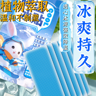 Summer Ice Stickers for Cooling Ice Compress for Solving Summer Heat Artifact for Cooling Fever Mobile Phone Heat Stickers for Students Cute Cool and Cool Ice Stickers