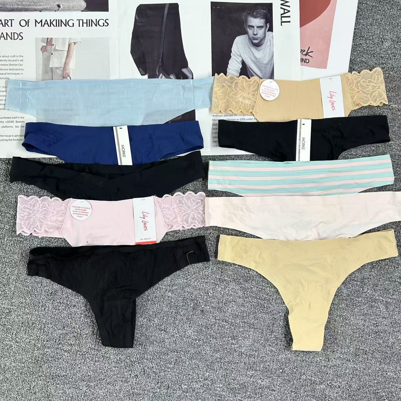 Tanga de mujer embarazada sin costuras de seda de hielo de una pieza de cintura baja, pantalones cortos simples para mujer, ropa interior para mujer, sensación desnuda y cómoda Corea