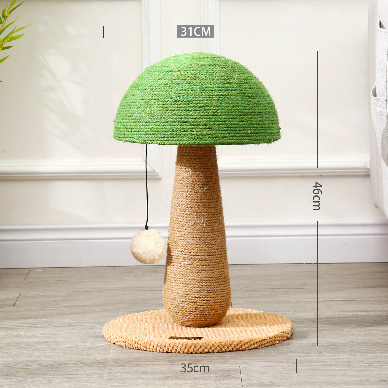 Árbol para Gatos Grande Transfronterizo Hecho de Sisal, Soporte para Gatos que Ahorra Espacio, Modelo de Exportación, Árbol para Gatos Integrado con Cama para Gatos, Suministros Populares para Mascotas.