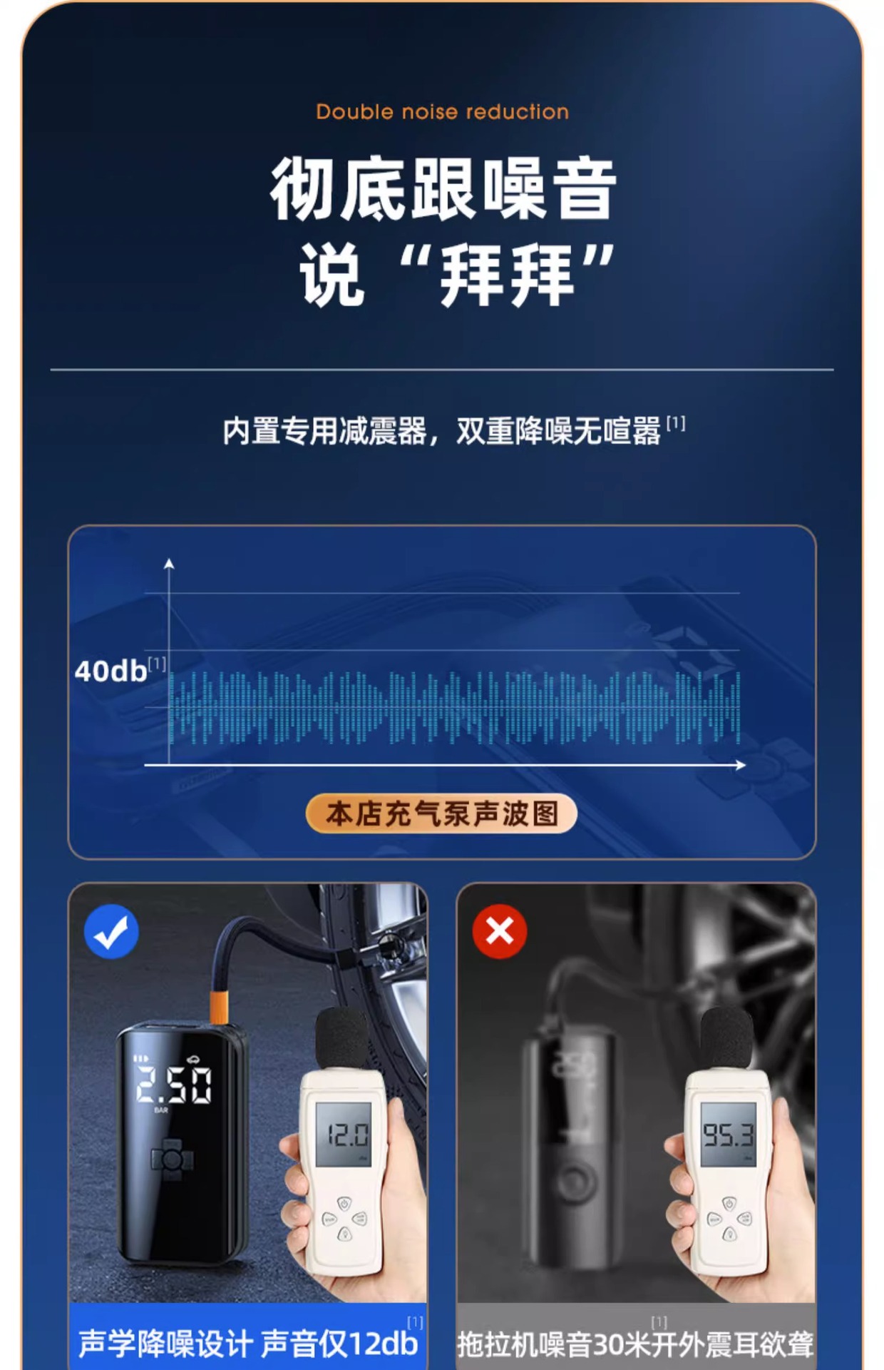 Car Air Pump Starting from One Piece High-Pressure Air Pump Automatic Charging and Stoping Car Tire Electric Lighting High Power