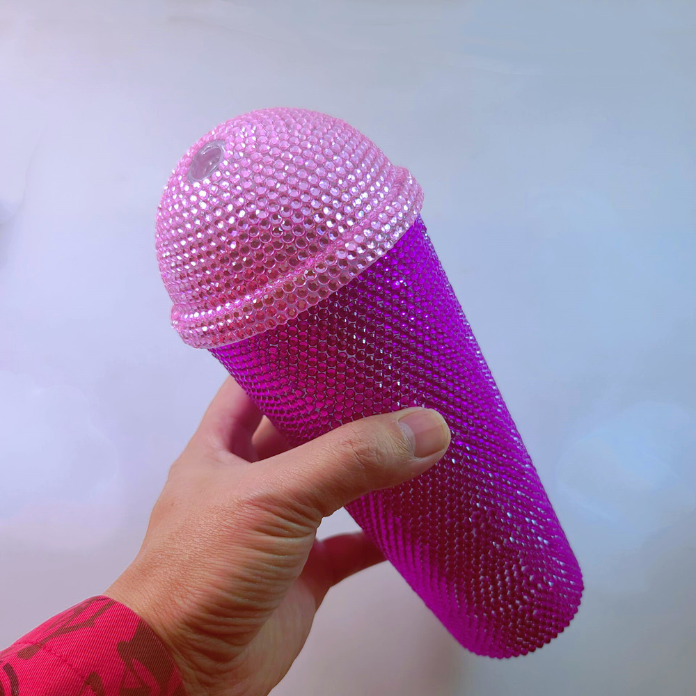 스페이스 컵 퍼플 속지 모조 다이아몬드