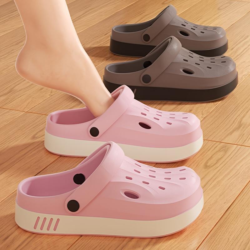 2025 New Cross-Border Dropshipping Non-Slip Breathable Clogs Summer Thick-Soled Clogs