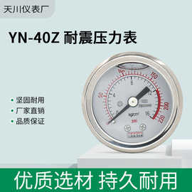 YN40Z轴向耐震压力表40mm表盘螺纹M10*1 1/8 1/4油压液压表STCIF