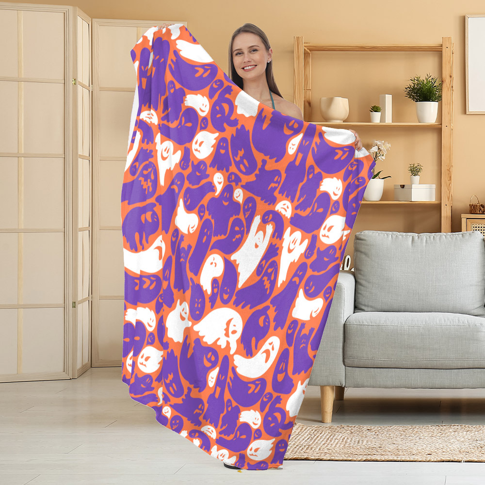 Manta de Franela Festiva con Estampado Navideño, Manta para Siesta, Manta para Aire Acondicionado, Manta Gruesa para Sofá, Manta para Dormitorio