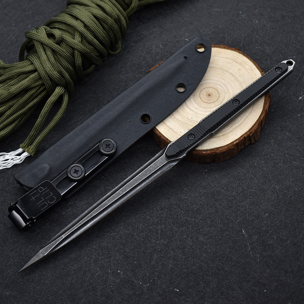 Cuchillo de té Cono de té 440C Cuchilla de té de palanca creativa Colección de agujas de té Juego de té edc Mini herramienta de utilidad de autodefensa