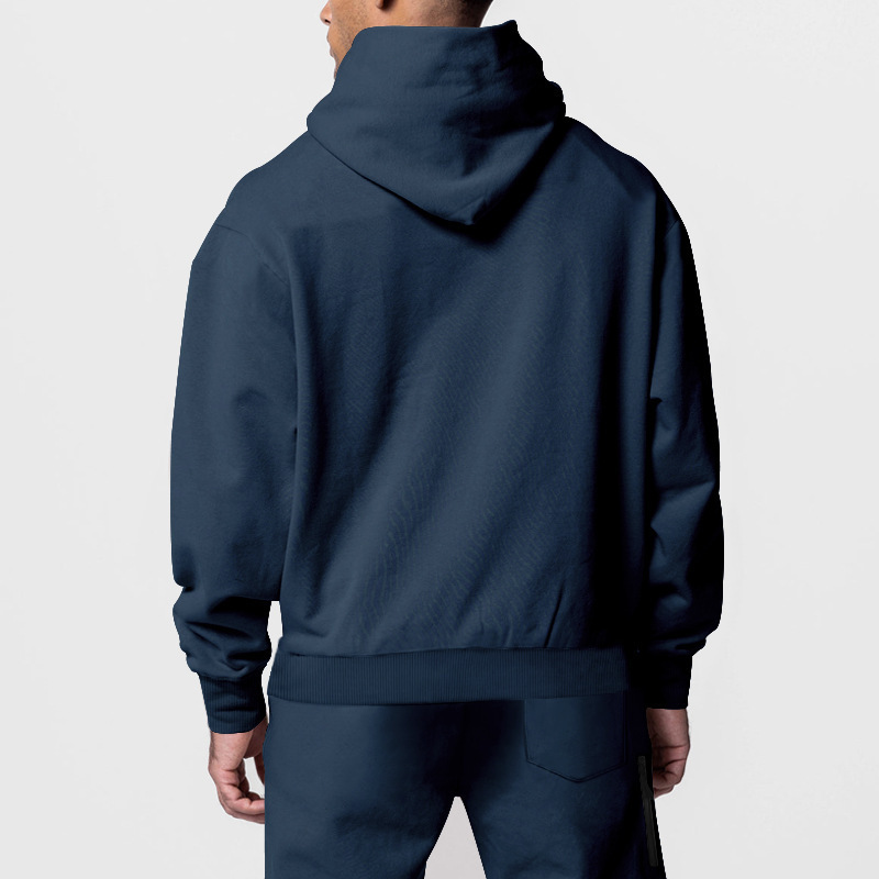 Pantaloni a maniche lunghe con cappuccio, sportivi, casual, in pile, caldi e comodi, da uomo, autunno inverno_voghion.com