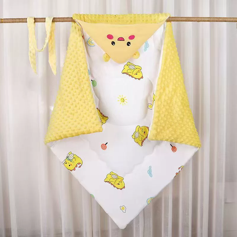 Cotton children's winter warm duvet for new born to go out