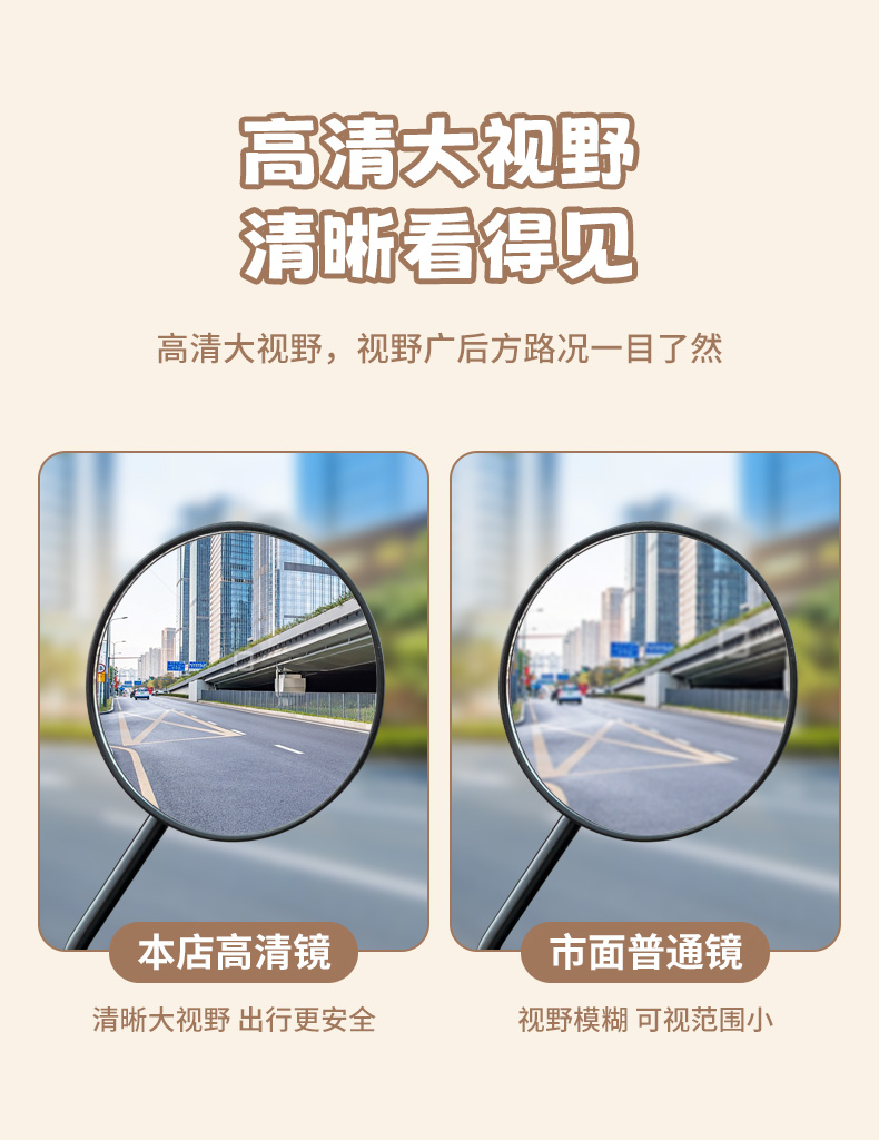 Suitable for Yadi Modern C09H/C09G electric vehicle rearview mirror, electric scooter reflective mirror decorative accessory